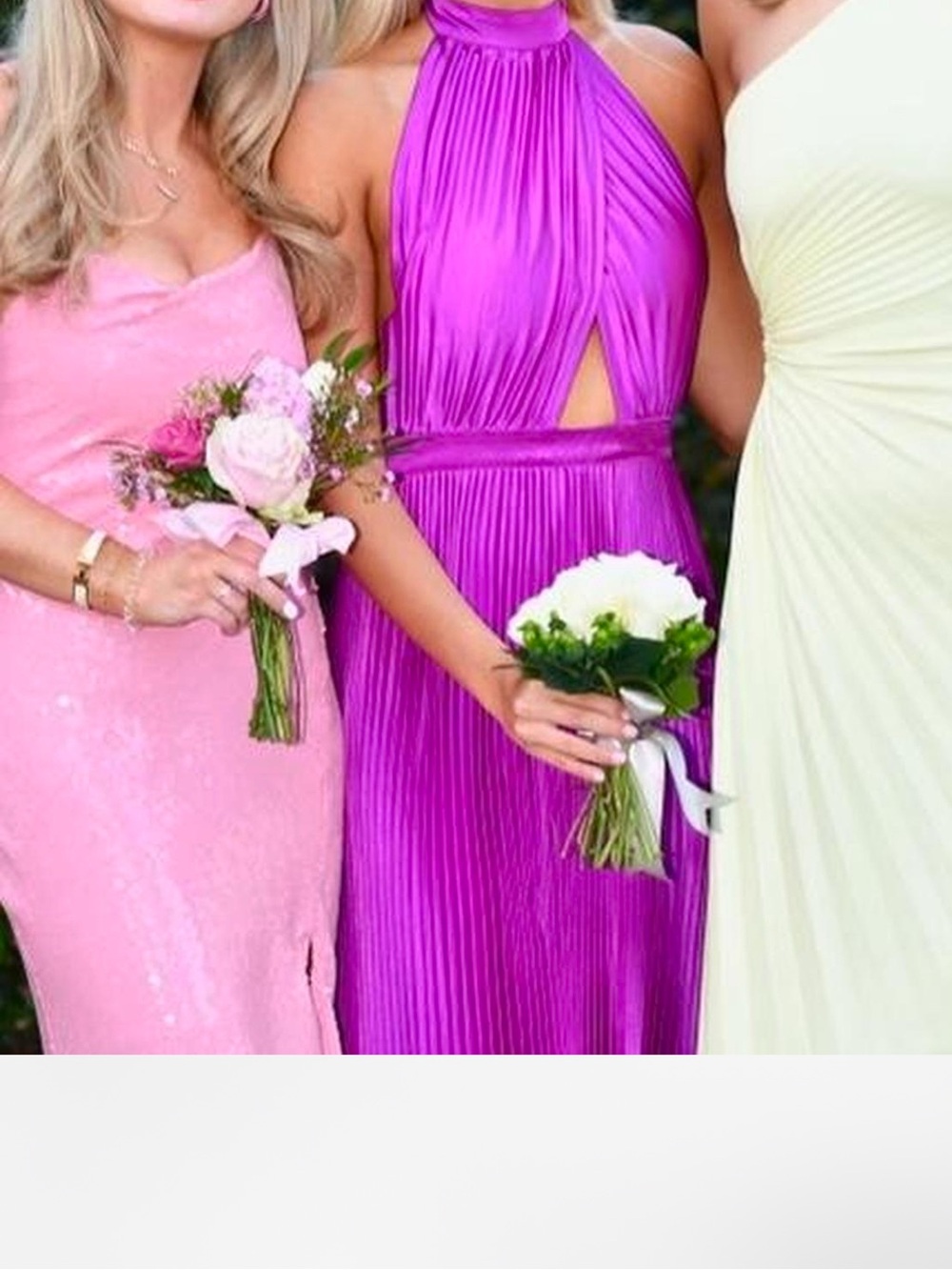 L’idee renaissance gown grape magenta pink formal black tie wedding guest dress - Picture 6 of 12